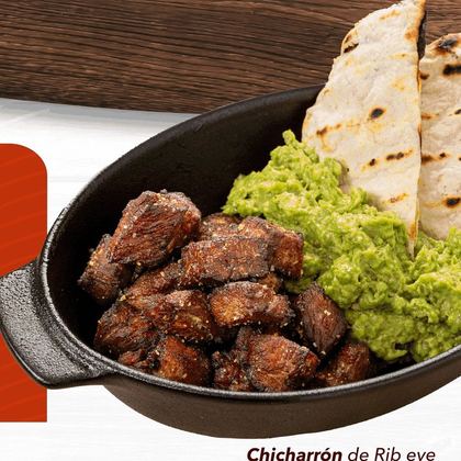 Chicharrón de rib eye