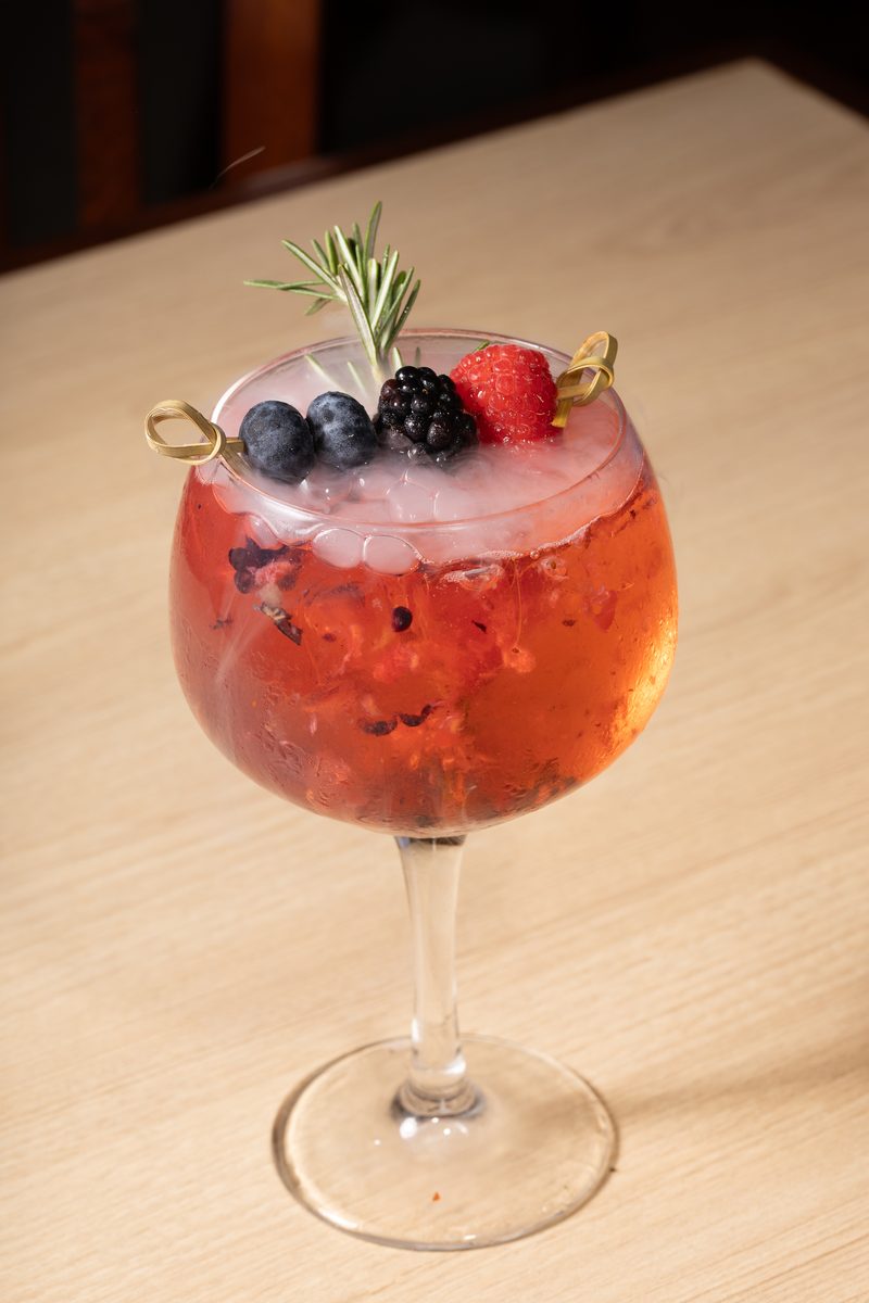 Gin tonic frutos rojos